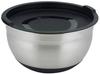 Sato Metal Mixing Bowl with Lid, Silver, Large, 4521540259384