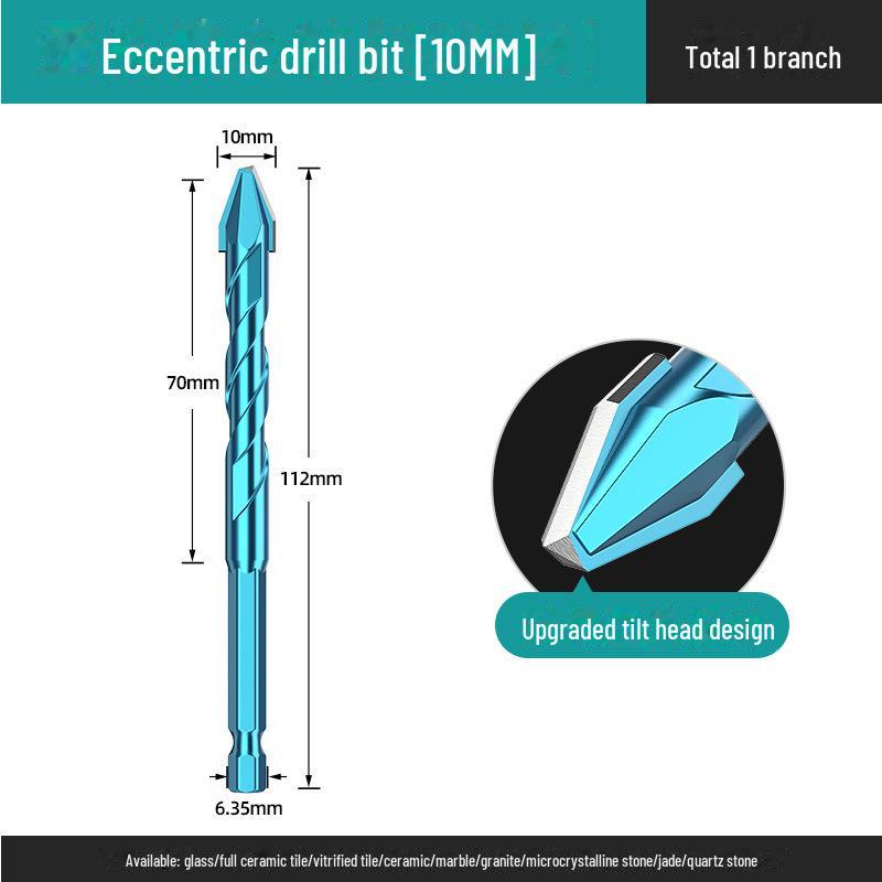 Huhao Heavy Duty Excentrische Boor met Kantelbare Kop voor Keramiek, Tegel, Beton, Gipsplaat en Glas.