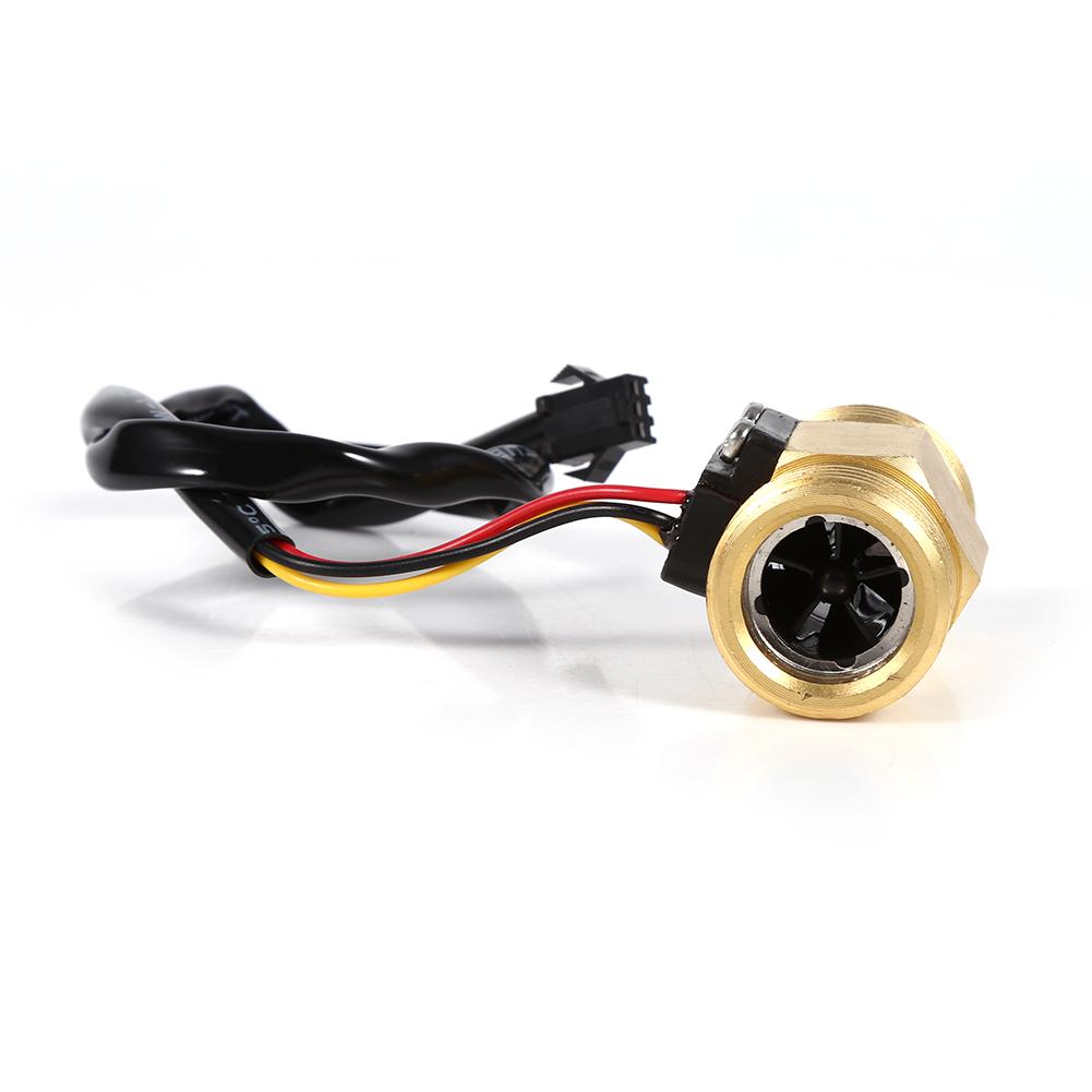 1 buc. Întrerupător cu senzor de debit de apă lichidă cu efect Hall cu filet DN20mm Cooper G3/4" 2-45L/min.