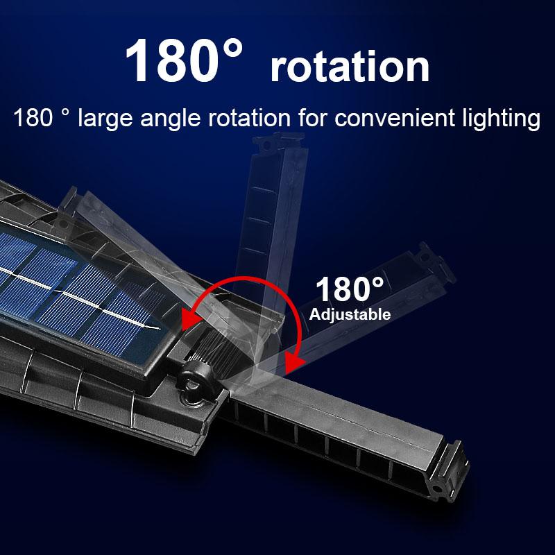 LED Solar Lights Outdoor Garden Street Light With Motion Sensor And Remote Control Waterproof Wall Light For Garage Floodlight