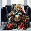 1pc Day of the Dead Design Blanket  Soft & Cozy, Perfect Gift for Any Occasion,Living Room, Travel, Camping, Car Blankets