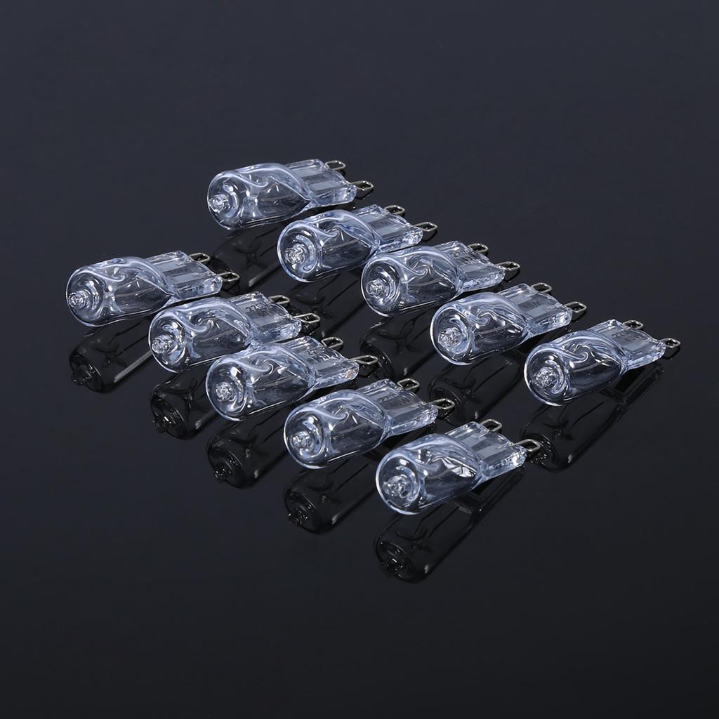10PCS G9 40W JCD Type Clear Glass Halogen Lighting Light Bulb Lamp Durable Energe Saving 220V