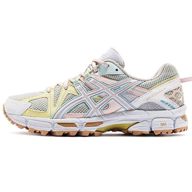 Asics Gel-Kahana 8 Mesh Fabric Low-Top Casual Running Shoes Women Sneaker White Pink Yellow 1012A978-020