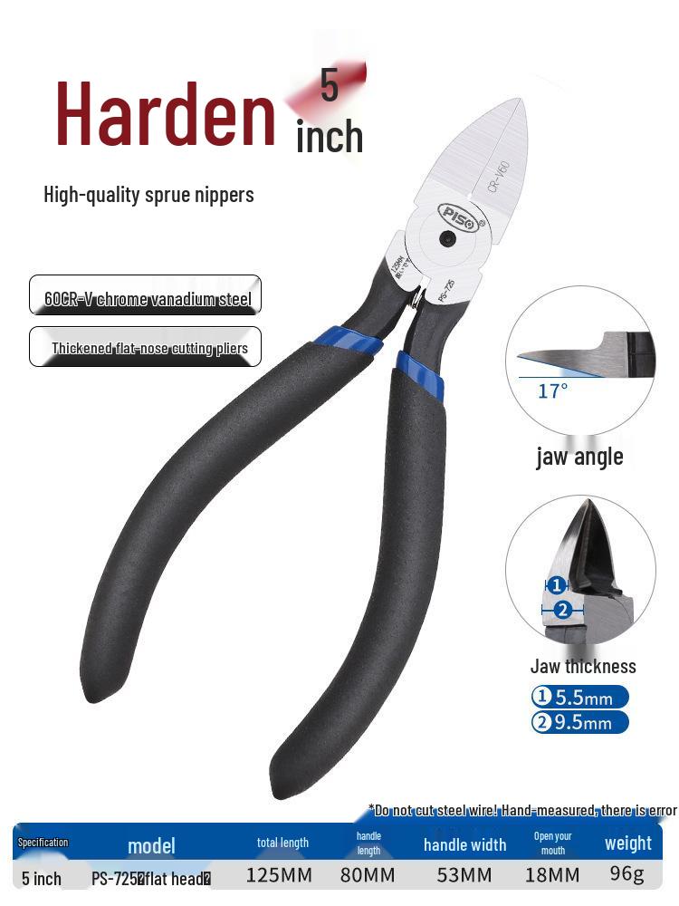 High Hardness Chrome Vanadium Alloy Steel Pliers: Water Mouth, Cutting, Wire, Side, Diagonal Cutters for Industrial Use.