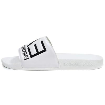 Open Toe Slip On Flat Anti Odor Slide Slippers Unisex White XCP001-XCC22-00001