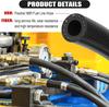 1/4" (6mm) ID Fuel Line Hose 5ft NBR Rubber Push Lock Hose High Pressure 300PSI for Automotive Fuel System Engines