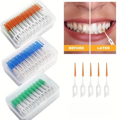 150 Interdental Cleaning Brushes, Adult and Children's Soft Rubber Cleaning Brushes