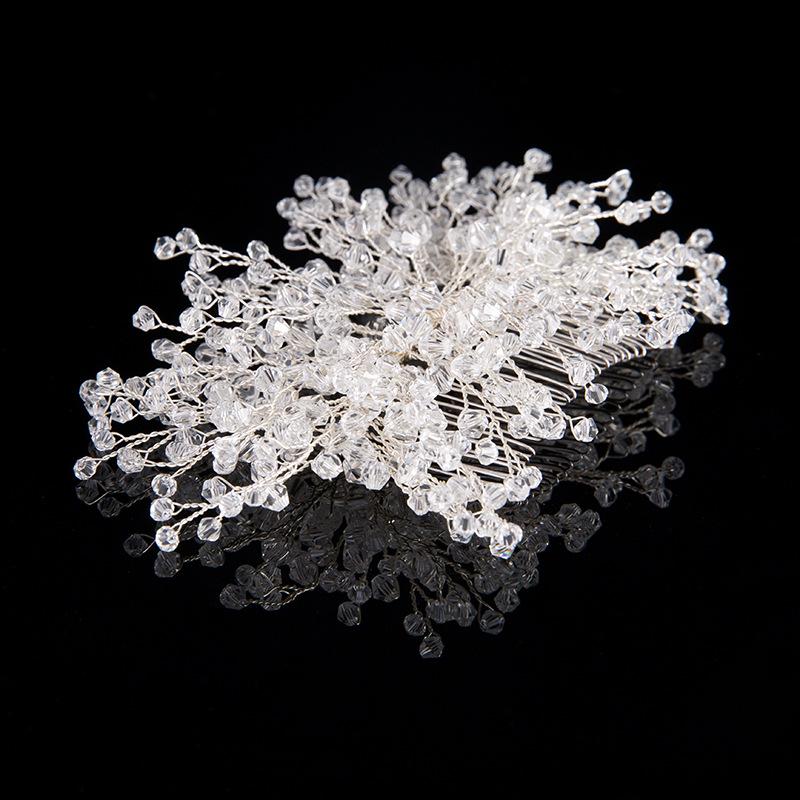 Handmade Crystal Bridal Hair Comb Wedding Headpiece Accessory