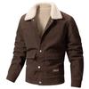 Men's Winter Corduroy Jacket with Velvet Lining – Versatile, Thickened Casual Top