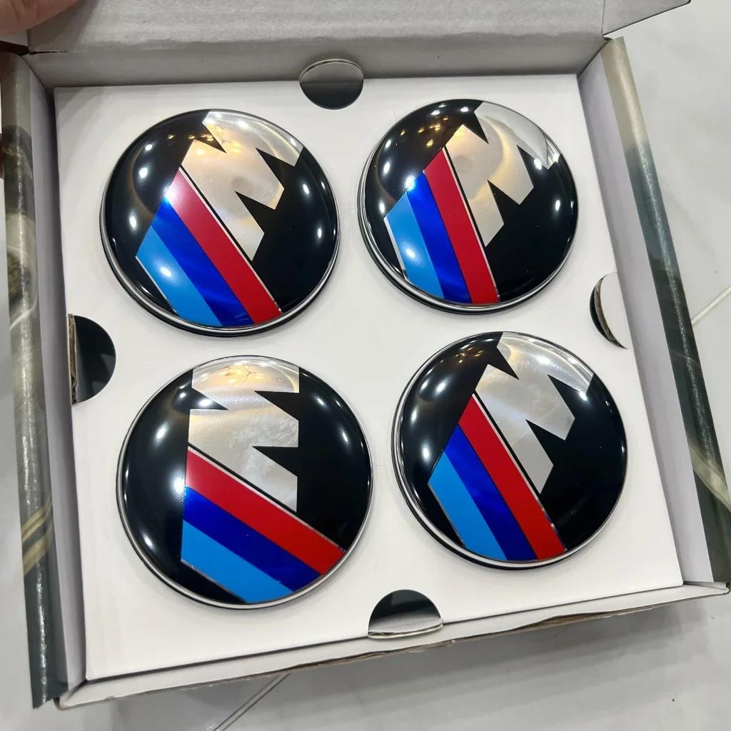 4 Τεμάχια 56/68mm Πλωτά Κέντρα Τροχών για την 50ή Επέτειο της BMW – Ταιριάζουν σε E39 E46 E60 F10 F30 G20 X3 X5 (Αξεσουάρ κόμβου αυτοκινήτου)