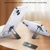 Mobile Phone Holder 360-degree Rotatable Metal Arm Adhesive Bracket Foldable Tablet Mount for Hands-Free Viewing