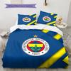 Set Copripiumino Trapuntato con Motivo Fenerbahçe S.K Decorazione per la Casa Regalo (1 * copripiumino + 2 * federe senza imbottitura)