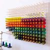 Self Adhesive Sewing Pegboard with 25 Wood Hook 11.8x11.8in Multifunctional Pegboard Organizer