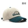 Fashion Autumn Winter Corduroy Baseball Cap for Men Women New Letter Embroidery Patchwork Soft Top Hat Unisex Hip Hop Caps