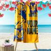 Name Custom Tigres UANL Logo Print Beach Towel, Large Soft Quick Dry Towel for Beach Camping Swimming