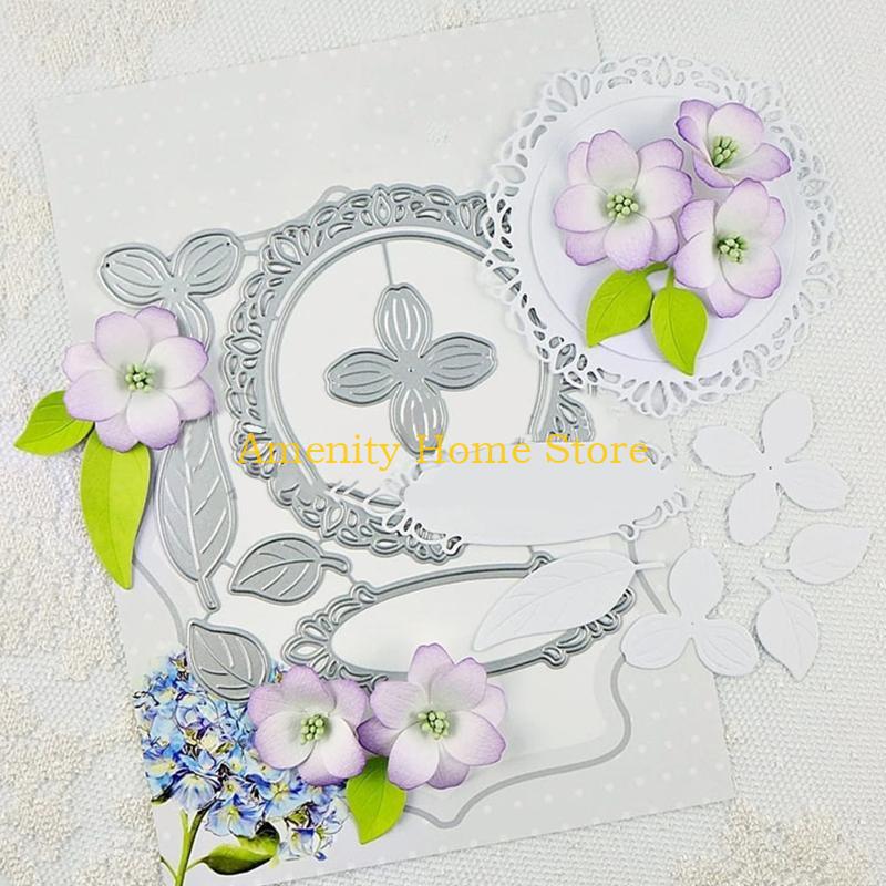 

F26C Flower Circle Frame Metal Die Cuts Exquisite Scrapbooking Embossing Template DIY Holiday Greeting Cards Making Supplies China Mainland
