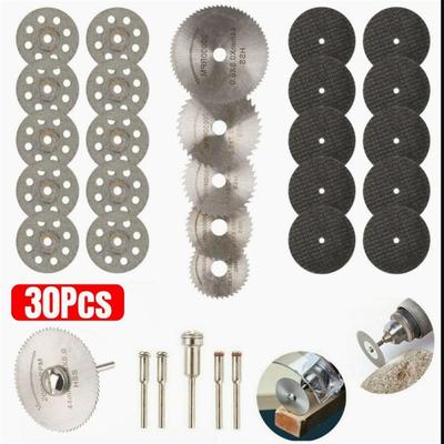 30pcs Cut-off Wheel Set Mini Electric Drill Compatible For Dremel Rotary Tool Accessories With