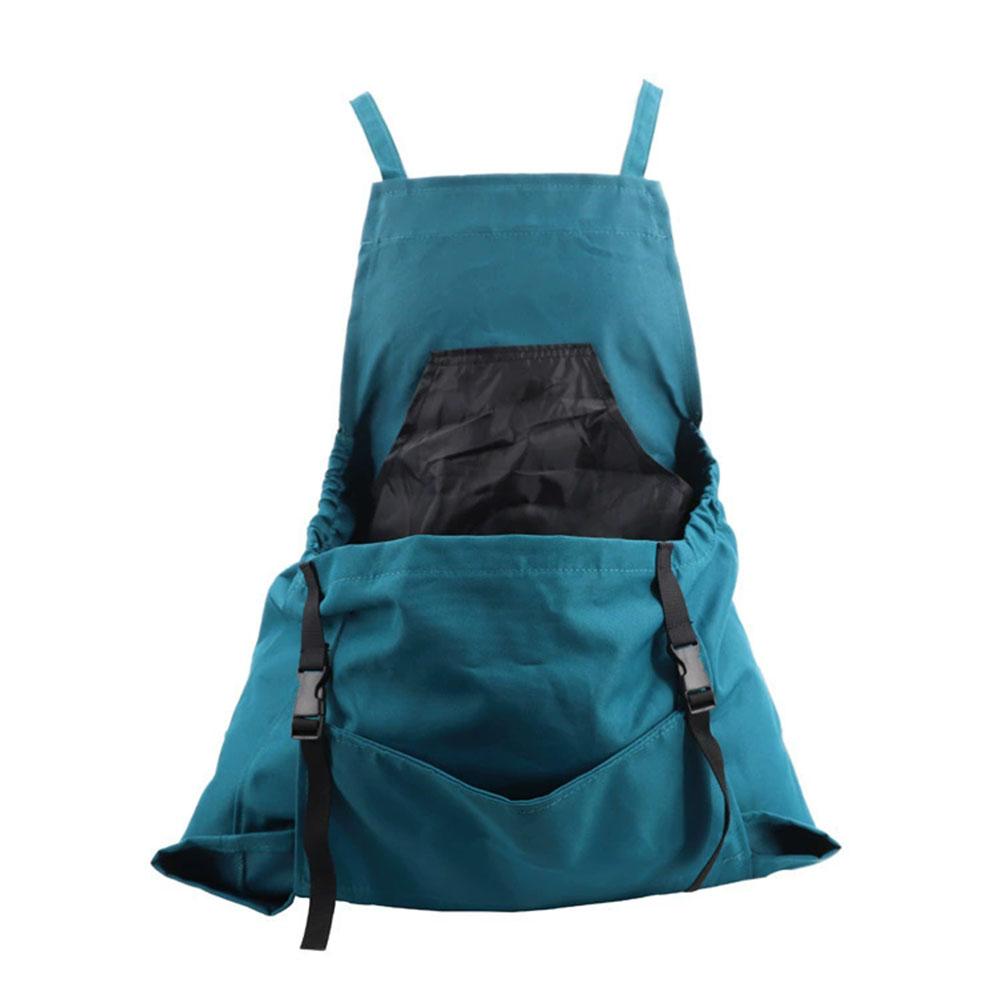 Adjustable Garden Harvesting Apron Large Pouch Oxford Cloth Fruit Vegetable Picking Apron Large-capacity Harvest Bags зелёный