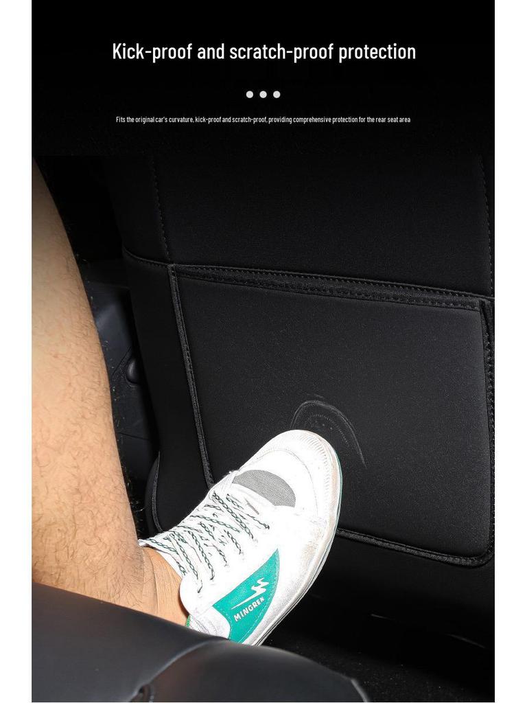 Tesla Model 3/Y Rear Seat Kick Mat Protector