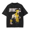 Manga Invincible T Shirt Allen the Alien Print T-shirt Washed Cotton Oversized T-Shirts for Men Women Clothing Short Sleeve Tees