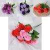 Artificial Carnation Bouquet With Silk Fabric For Home Decor And Photography Props