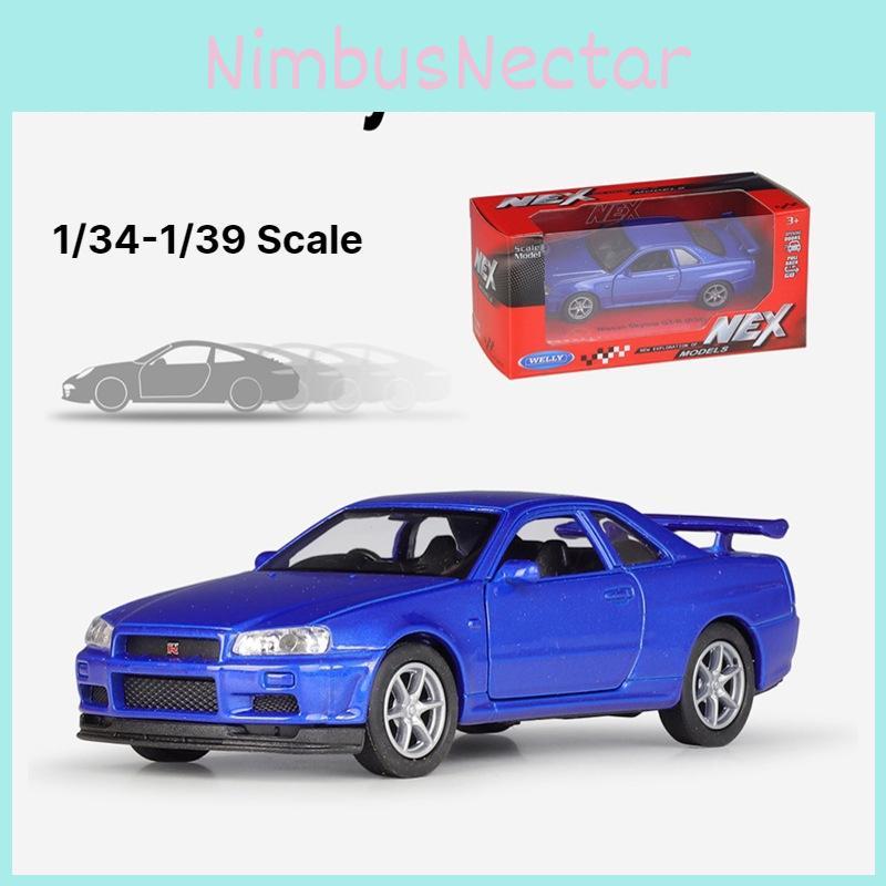 Alloy Car Gtr Model With Opening Doors Design For Collectors And Kid Gift