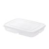 Food-Grade Sealed Refrigerator Storage Box: Four-Grid Meal Prep Container for Frozen Meat, Onion, Ginger, and Garlic.