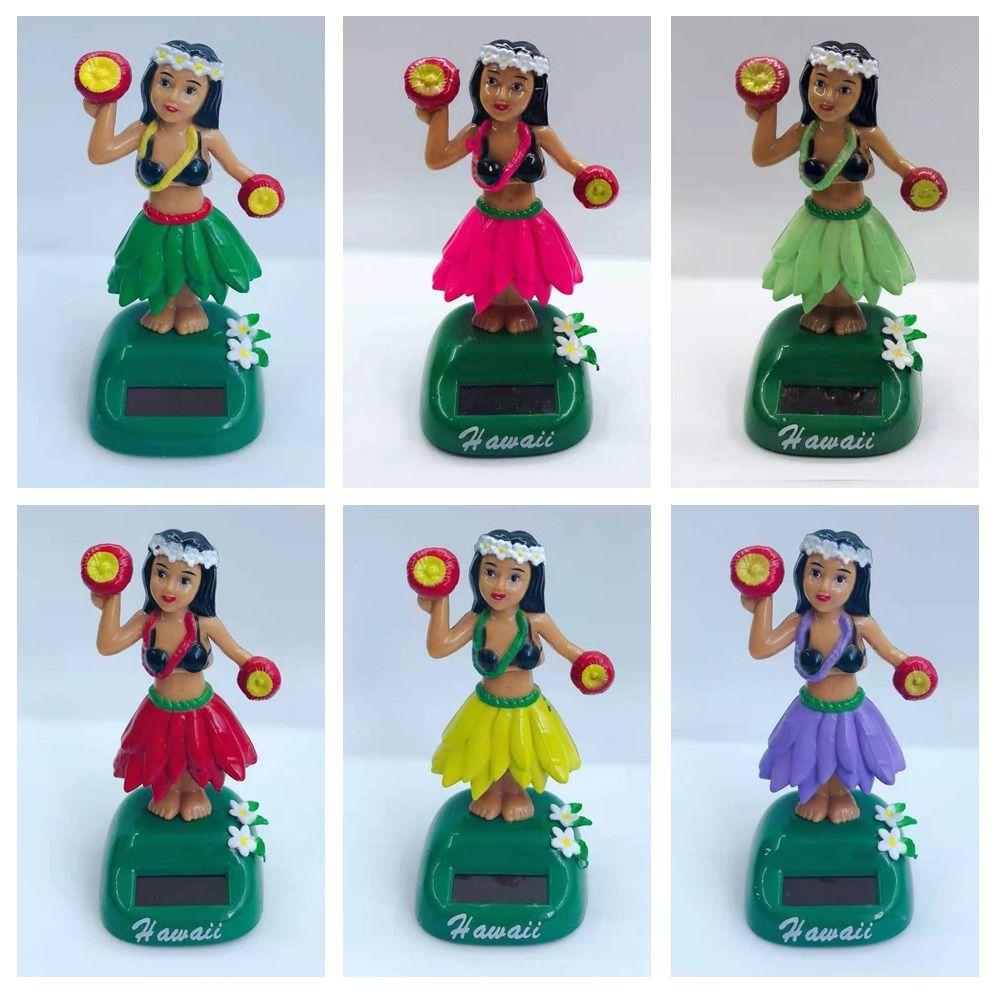 Model Hawaiian Girl Toys Solární Dekor palubní desky auta Nový Hula Girl Swinging Car Decor