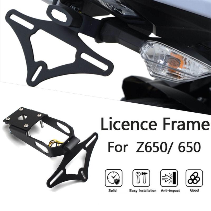 Adjustable License Plate Mount Rack for Motorcycles, Motorcycle License Plate Frame Tail Bracket License Plate Holder