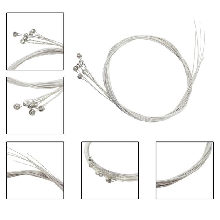 6 Pièces Cordes pour Guitare Folk Cordes d'Acier pour Guitare Acoustique Puissantes et Durables