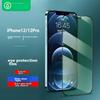 Tempered Glass Screen Protector for IPhone 12/Pro, IPhone 12/Pro Phone Film 2 Pieces Green Light Full Screen Ceramic Crystal Anti-Blue Light Film