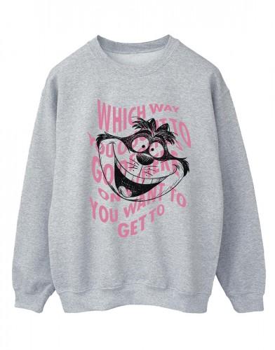 Disney Womens/Ladies Alice In Wonderland Chesire Cat Sweatshirt