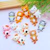 12Pcs New Cute Little Cat Series Flat Back Cabochon Scrapbooking Hair Bow Center Embellishments DIY Accessories