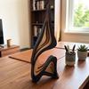 Minimalist 3D Abstract Sculpture Artistic Abstract Wooden Statue Wood Carving  Indoor Decoration