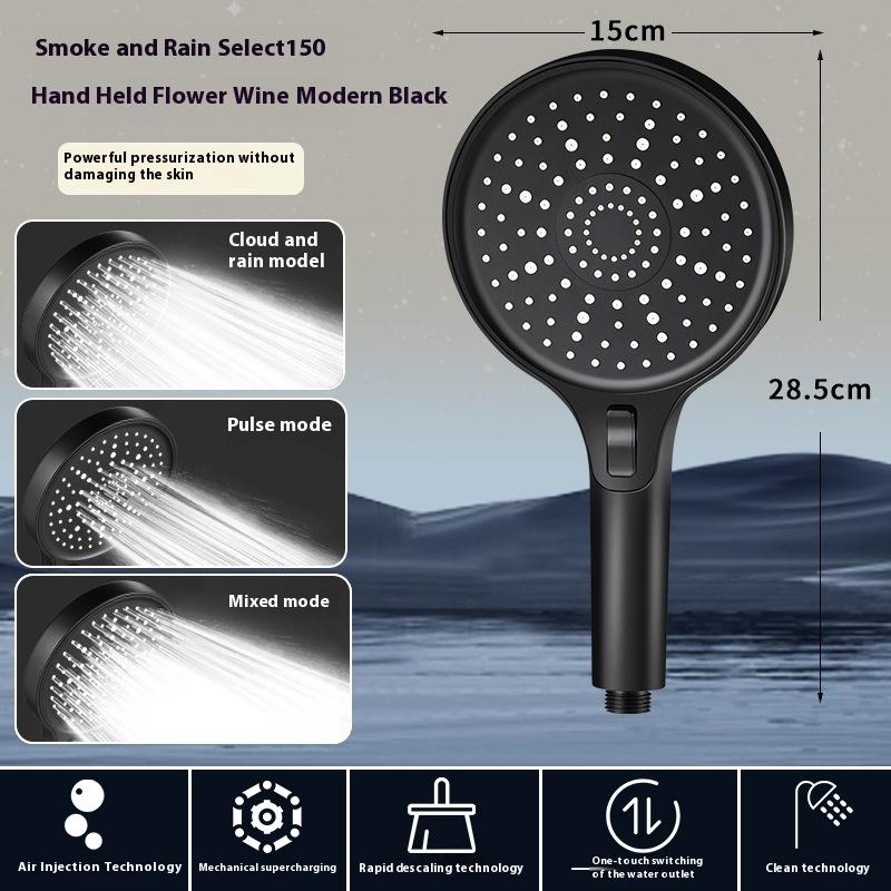 

15cm Big Panel Shower Head,High Pressure Rainfall Shower Head,Large Flow Spray Rainfall Shower Faucet Bathroom Accessories