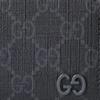 Gucci GG Logo Zipper Wallet Unisex Wallet Dark-Gray 795233-FACQC-1048