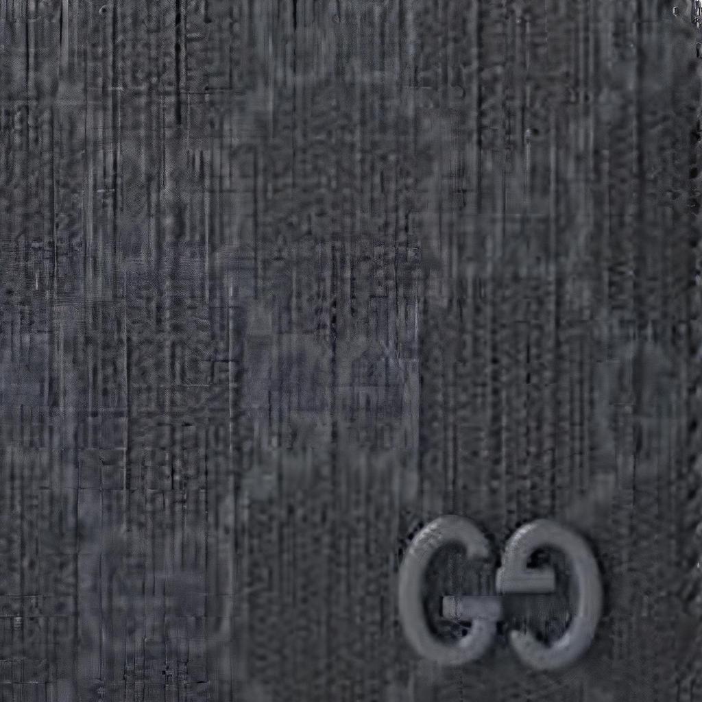 Gucci GG Logo Zipper Wallet Unisex Wallet Dark-Gray 795233-FACQC-1048
