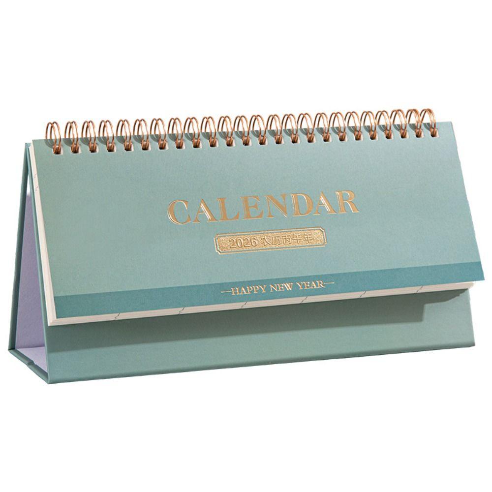 Standing 2026 Desk Calendar Portable Daily Planner Simple Style Schedule Planner  Office Stationery
