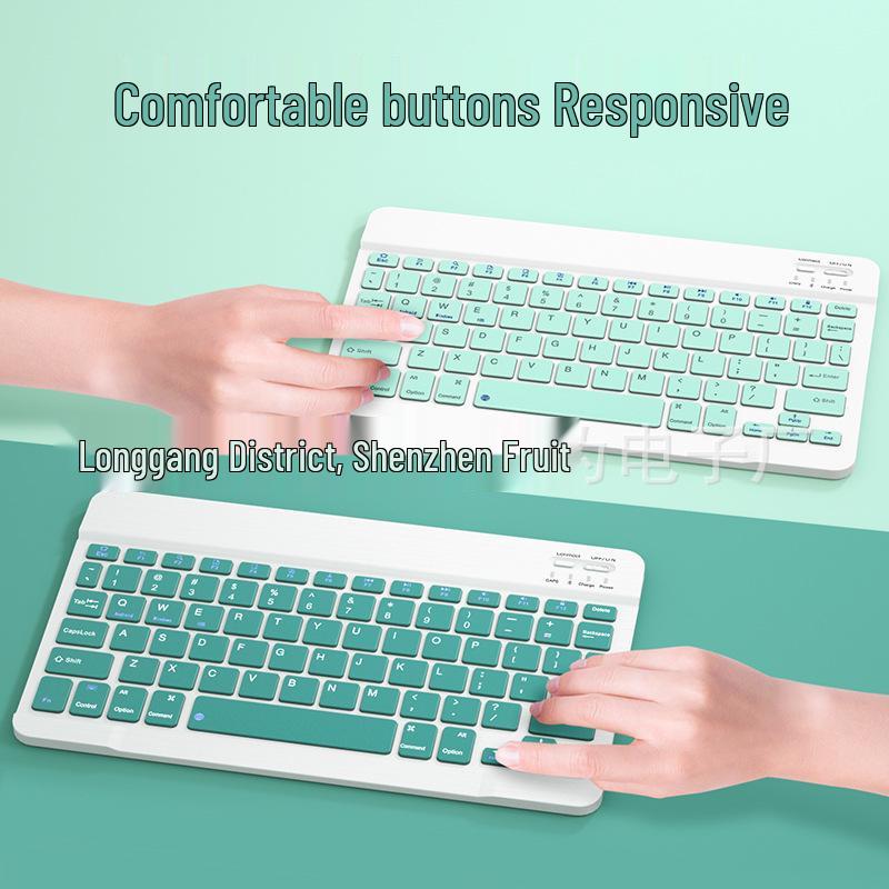 Wireless Bluetooth Keyboard and Mouse Set for Mobile Phones, Tablets, iPad, Apple, Huawei - Includes Taiwan Zhuyin and Traditional Cangjie Layouts.