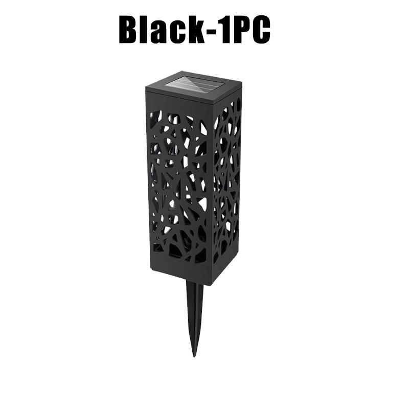

Waterproof Solar Lawn Lights Decorative Cutout Pattern LED Garden Lights Auto On Off Sensor Outdoor Landscape Lighting Pathways Warm Light
