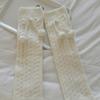 Fashionable Plush Balls Bows Adorned Leg Warmers for Women's Cable Knitted Stretchy Leg Covers Sleeves Calf Socks