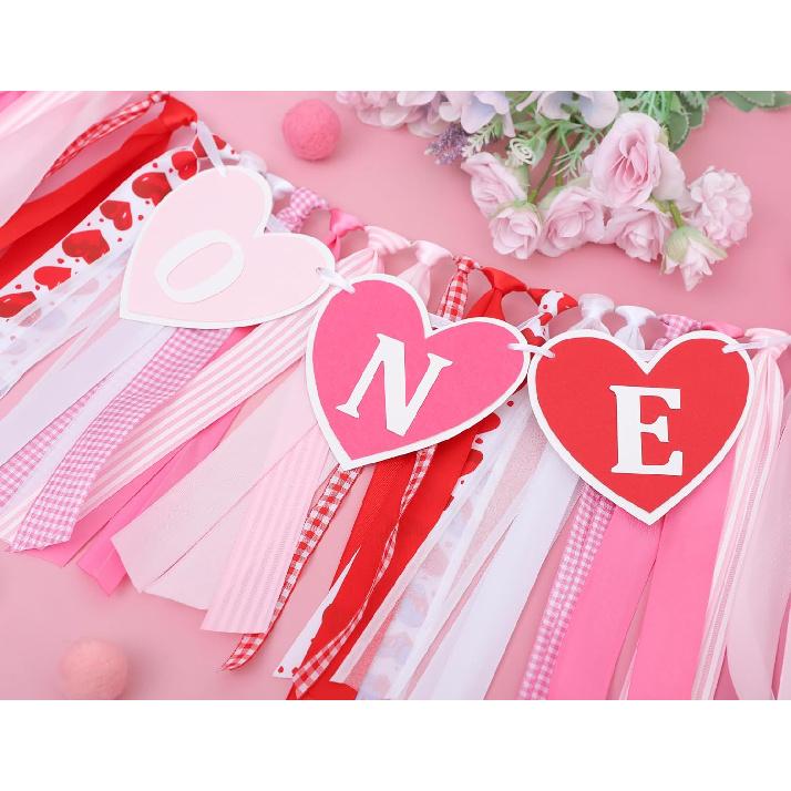 Valentines Day 1st Birthday High Chair Banner - Our Little Sweetheart 1st Birthday Decorations, Sweetheart 1st Birthday Highchair Banner, Valentine's