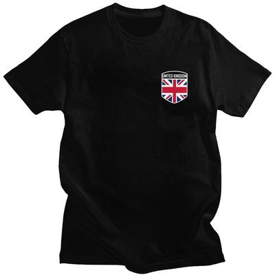 Custom British UK United Kingdom Flag T Shirts Men 100 Cotton Tee Tops Tshirts Short Sleeve Fashion Tshirt