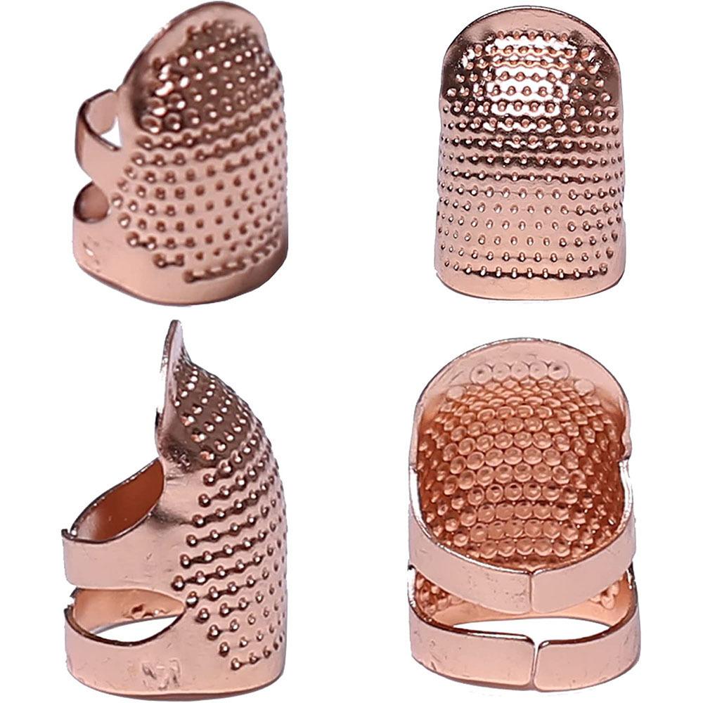 Vintage Thimble Metal Adjustable Finger Protector Sewing Quilting Hand Fingertip Thimble Cover