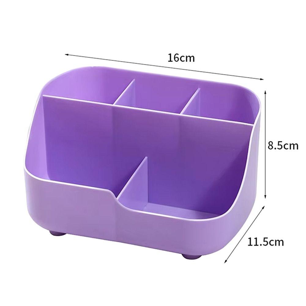1Pcs 5-Grids Makeup Brush Holder Multifunctional Storage Bucket Durable Desktop Organizer