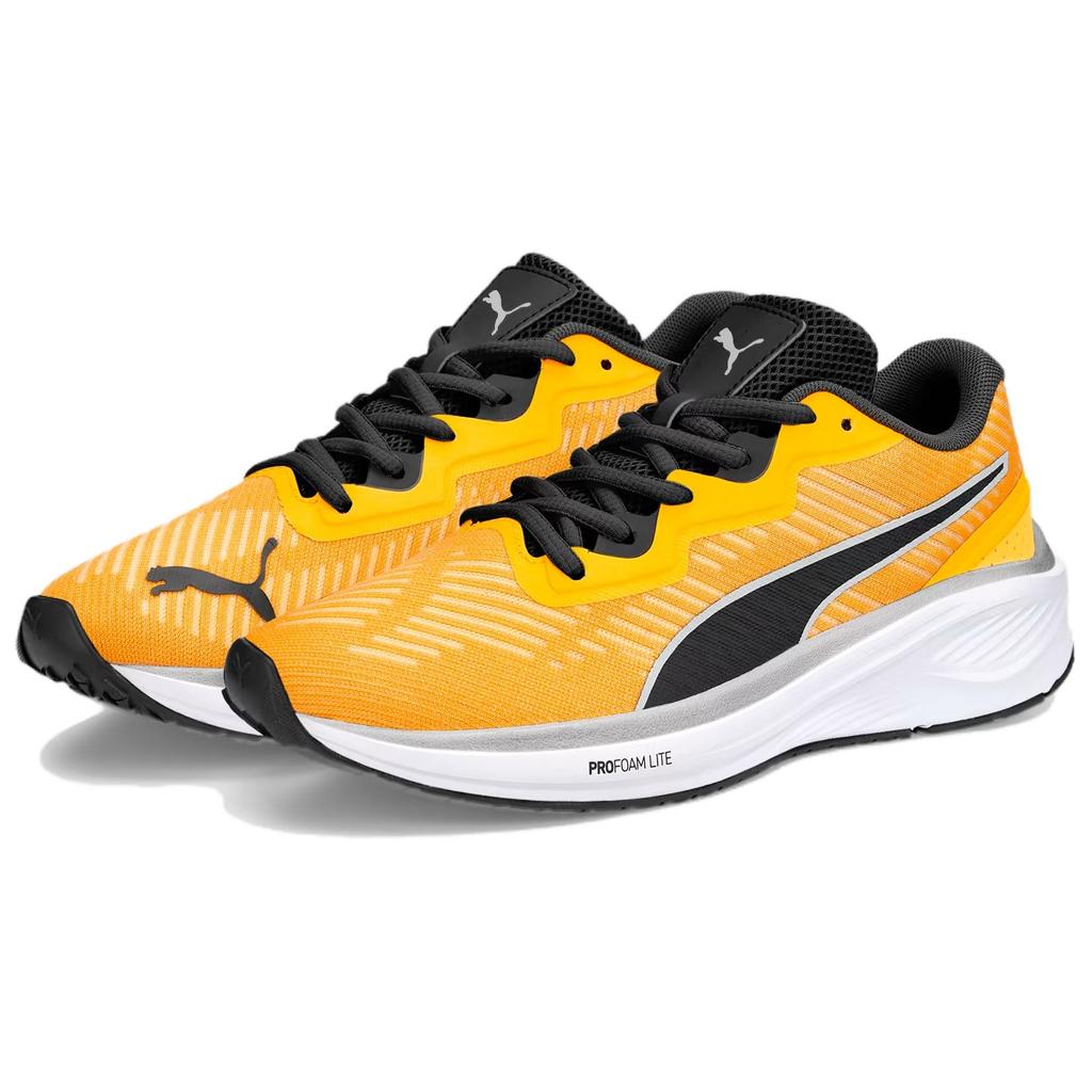 Puma Aviator Profoam Sky Comfortable Mesh Shock Absorbing Durable Breathable Low Top Casual Running Shoes Unisex Sneakers Yellow Black 376615-14