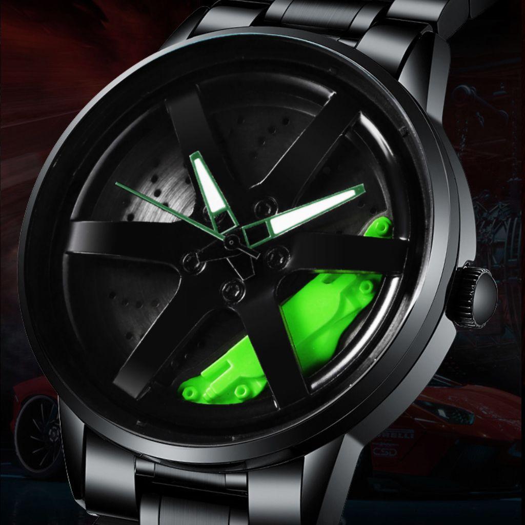 VA VA VOOM Personality Trend Boys Student Luminous Watch Darth Vader Wheel Hub Timely Watch