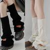 Women's Thin Hollow-out Leg Warmers for Spring and Summer Knitted Breathable Calf Flared Slouchy Long Socks
