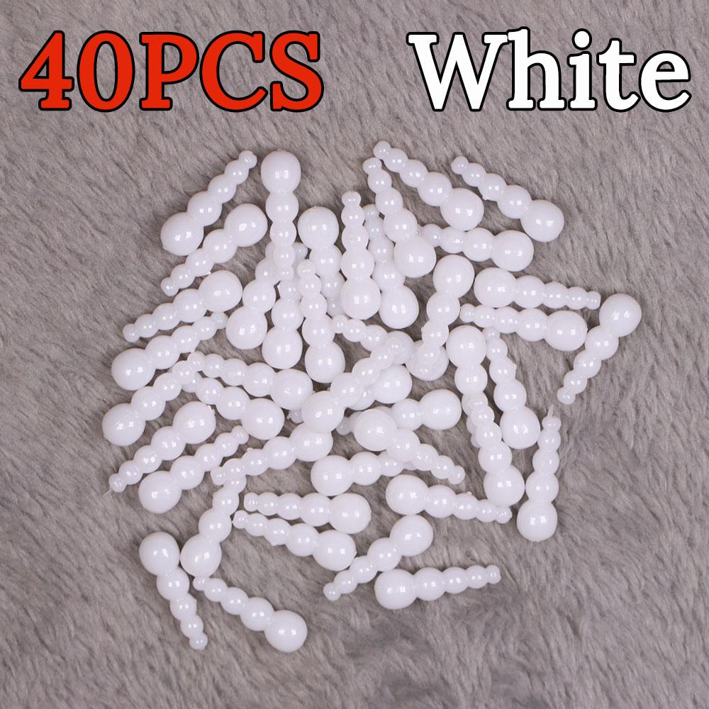 9 Colors Gourd Shaped Stacked Beads 1mm Hole Smooth Polished ABS DIY Walleye Bass Trout Spinner Rig 40/100PCS