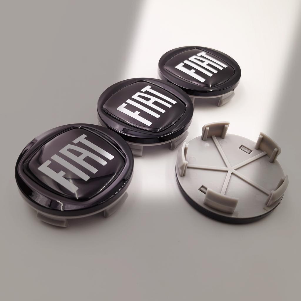 ZLKQ1 4pcs fiat ForFord Car emblem Wheel hub Center Cap Badge covers sticker Decals 54/56/60/62/65mm Styling accessories